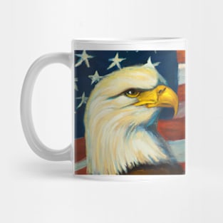 American Flag and Bald Eagle 4 Mug